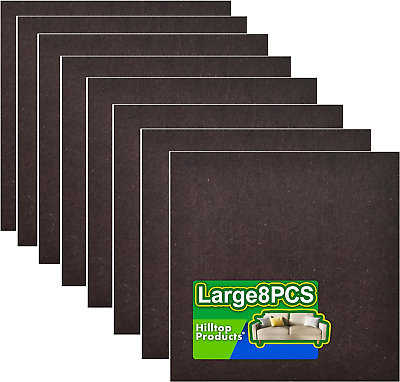 #ad 8 Pack Brown Self Adhesive Felt Pads Furniture Protector for Floors Cut to Fit $10.48