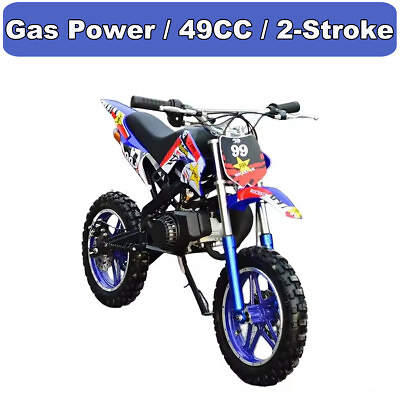 #ad 2 Stroke Gas powered mini dirt bike Pit bike for kids 49cc gas mini bike $375.06