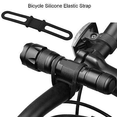 #ad 5Pcs Bike Straps Durable Flashlight Mount For Bicycles $13.29