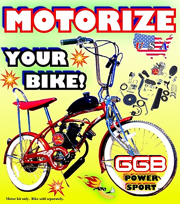 #ad HIGH POWER 66cc 80cc 2 STROKE MOTORIZED BIKE KIT FOR DIY MOTORIZED BICYCLES $219.99