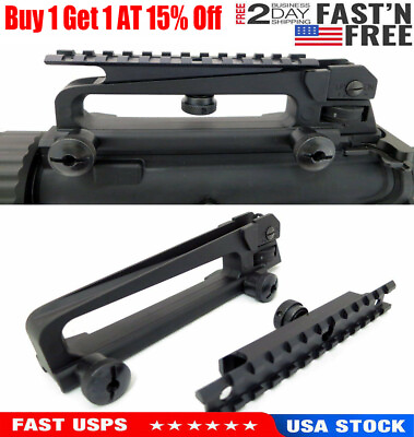 NcSTAR MARDCH Carry Handle w Rear Sight 20mm Top Rail See Through Scope Mount $10.99