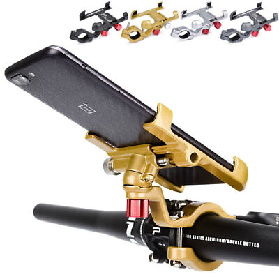 360° Aluminium Motorcycle Handlebar Cell Phone Mount Holder Bicycle GPS Bracket $13.29