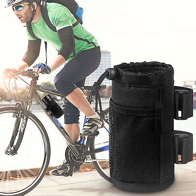 #ad #ad 1pcs Bicycle Water Bottle Holder Bag Bike Handlebar Cup Drink Holder Stem Bag $11.75