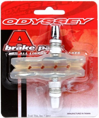 #ad Odyssey A Brake Clear BMX Bike Linear Pull Brake Pads Shoes Threaded Posts Soft $8.80