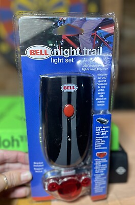 #ad #ad Bell Night Trail Bike Bicycle Xenon LED Light Set Headlight Taillight NIB $15.87