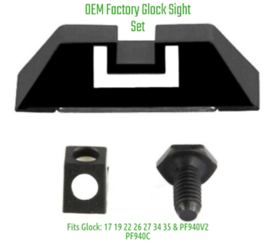Genuine OEM Glock Sight Polymer Fixed 6.5mm Rear and Front 17 19 22 26 27 34 35 $19.72