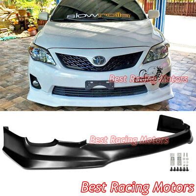 For 2011 2013 Toyota Corolla US Spec T Style Front Bumper Lip Urethane $159.99