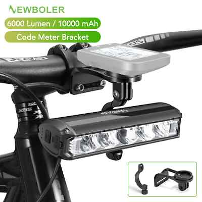 #ad Bicycle Light Front 10000mAh Bike Light 6000Lumen Flashlight USB Charging $33.78