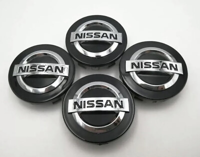 Set of 4 for Nissan Wheel Center Hub Caps Black 54MM Altima Maxima Rouge 350z $18.95