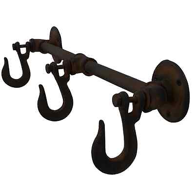 #ad Industrial Style Iron Pipe Wall Rack with Factory Hooks $98.95
