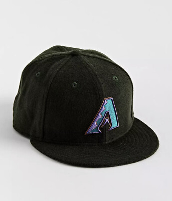 #ad New Era 59FIFTY Arizona Diamondbacks Wool Fitted Hat Cap Black MLB Size 7 1 2 $26.94