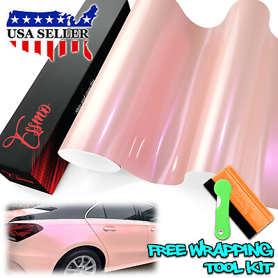 #ad ESSMO PET Space Candy Gloss Pink Purple Car Vehicle Vinyl Wrap Decal Sticker $22.41