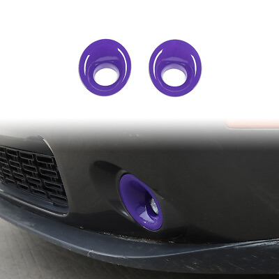 #ad for Dodge Challenger 15 Front Fog Light Lamp Cover Trim Ring Purple Accessories $15.99