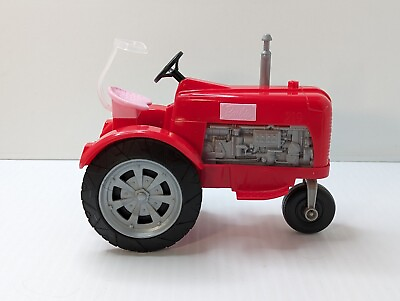 #ad Barbie Sweet Orchard Farm Tractor Red amp; Pink No Trailer 2017 Very Good Condition $11.25
