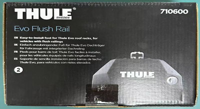 Thule 710600 Evo Flush Rail for Roof Racks Black Set of 4 $170.00