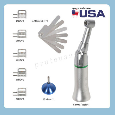 4:1 Reduction Dental Contra Angle IPR Handpiece 10 Interproximal Strips Kit $59.99
