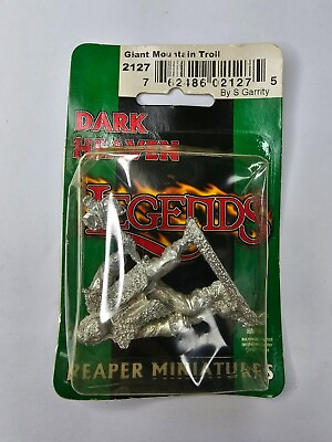 #ad Reaper Miniatures RPR 02127 Dark Heaven Legends Giant Mountain Troll $15.99