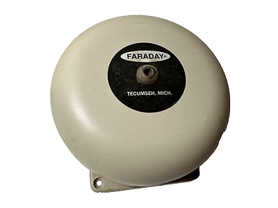 #ad Faraday 4436B 6 15 120 6 Fire Alarm Signaling 120 VAC 6quot; Gray Bell NEW IN BOX $19.95