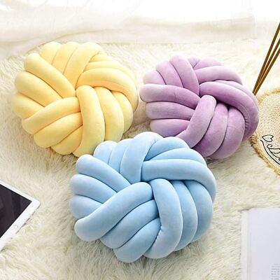#ad #ad Throw Pillows for Couch Chair Cushion Sofa Knotted Ball Pillows for Car Bedroom $29.99