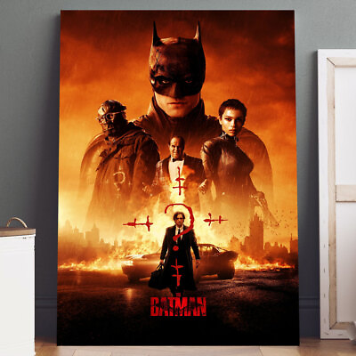 #ad Canvas Print: The Batman Movie Poster Wall Art $14.99