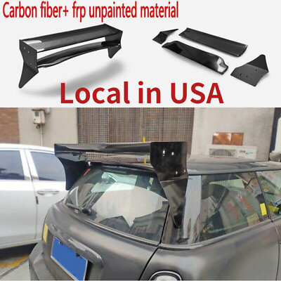 #ad For Mini Cooper S R56 Carbon FRP Unpainted Rear Roof Spoiler Wing Lip Bodykits $335.00