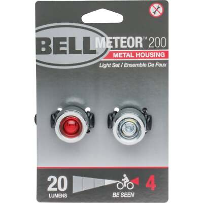 #ad Bell Sports 1 Clear 1 Red LED Bicycle Light Set 7133307 Bell Sports 7133307 $19.69