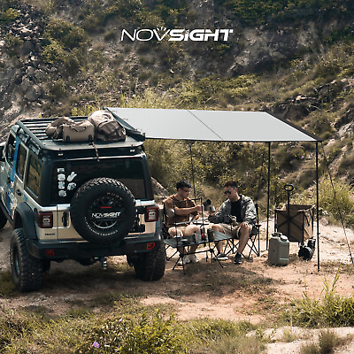 #ad NOVSIGHT Car Side Awning Rooftop Tent 6.6x8.2#x27; for SUV Truck Van Camping Travel $149.89