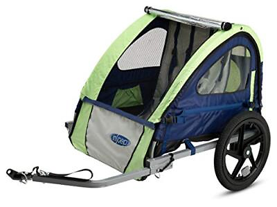 #ad Bike Trailer for Toddlers Kids Single and Double Single Seat Green Grey $188.19