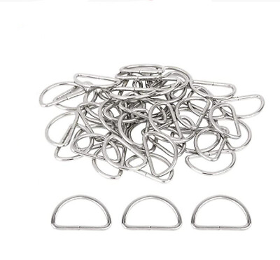 #ad #ad Silver Metal D Ring Semi Circular D Ring Heavy Duty Buckle for DIY Accessories $9.00