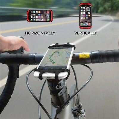 #ad Silicone Bicycle Bike Motorcycle Handlebar Cradle Mount Holder Phone Secure $8.69