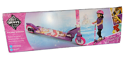 #ad Huffy Girls Disney Princess Folding Kick Scooter Gift Toy Belle Ariel Rapunzel￼ $38.25