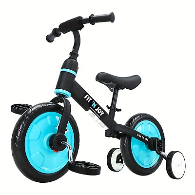 #ad Children#x27;s Bikes 4 in 1 Balance Bike for Children with Pedals and Stabilisers $60.47