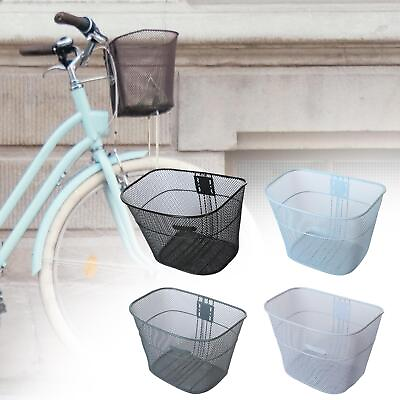 #ad Bike Basket Rustproof Durable Bicycle Cargo Rack for shopping schools Cycling $21.70