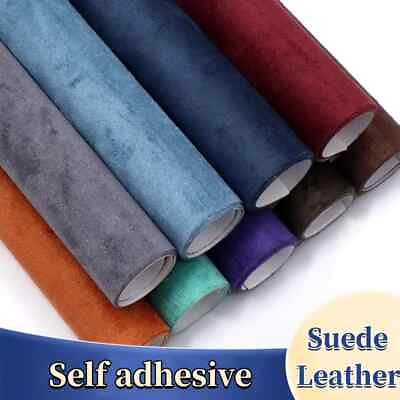 #ad Self Adhesive Faux Suede Fabric Wrap Film Sticker Stretch DIY Car Interior Craft $19.99
