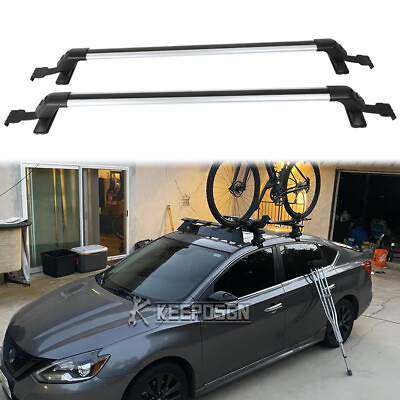 #ad For Nissan Sentra 4DR Bare Roof Rack Crossbars Luggage Kayak Cargo Carrier Lock $135.29