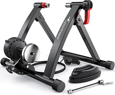 #ad Bike Trainer Magnetic Stationary Bike Stand for 26 28quot; amp; 700C Wheels Adjusta $129.99