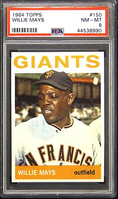 #ad 1964 Topps #150 Willie Mays PSA 8 NM MT San Francisco Giants PWCC S Top 5% $2999.99