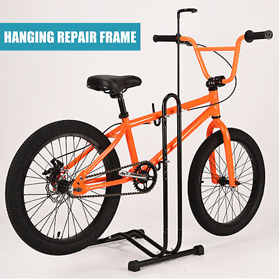 #ad Upright Bike Stand Premium Vertical Adjustable Bicycle Floor Parking Rack Stand $26.00