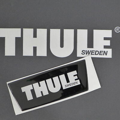 #ad #ad Thule 3D Logo Sticker Aufkleber Schriftzug silber silver 14709 EUR 9.70