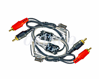 #ad 2 CAR AUDIO STEREO SPEAKER WIRE TO RCA ADAPTER LINE OUT HIGH LEVEL LOW CONVERTER $12.98