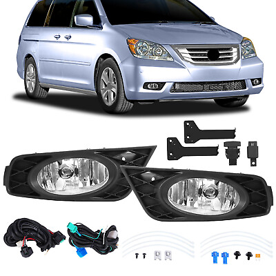 #ad For Honda Odyssey 2008 2010 Bumper Driving Fog Lights Lamp LR w Wiring Kit $55.65