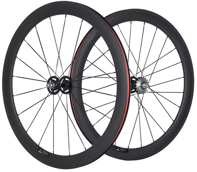 #ad 38 50 60 88mm Track Bike Carbon Wheels Single Speed Fixed Gear Bike Wheelset $371.45