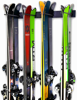 #ad #ad Ski Wall Storage Rack Holds 8 Pairs Steel Home and Garage Skis $104.12