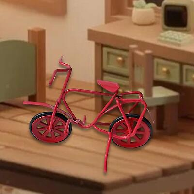 #ad 1 12 Dollhouse Bike Miniature Portable Dollhouse Furniture DIY Bike Mould Toy $7.55