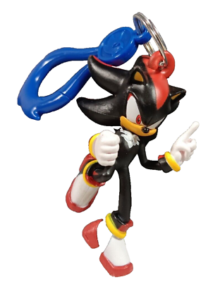 #ad Sonic the Hedgehog Backpack Hanger RARE SHADOW Figure Keychain Series 2 S2 $47.45