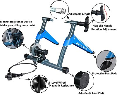 #ad ROCKBROS Bicycle Trainer Stand Training Rack Portable Indoor Bike Trainer 26 28 $131.13