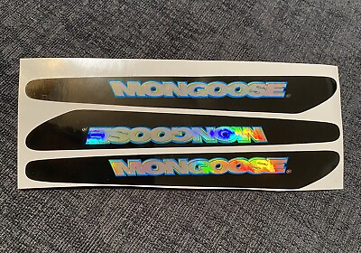 #ad Vintage Mongoose Mountain Bike Stickers Set Of 3 $9.95