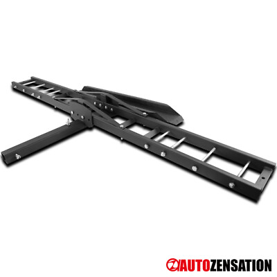 #ad Anti Tilt Motorcycle Scooter DirtBike Carrier Hitch Rack Ramp Mount SUV Trunk X1 $85.49