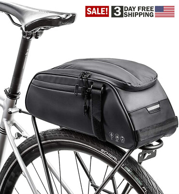 Waterproof Bicycle Rear Rack Seat Bag Bike Cycling Storage Pouch Trunk Pannier $26.80