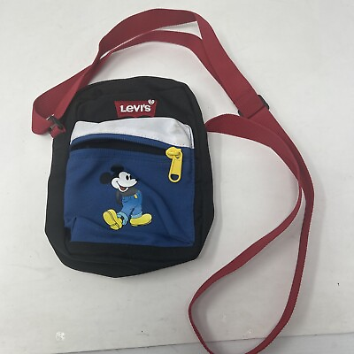 #ad Rare Levi#x27;s x Disney Shoulder Bag MICKEY MOUSE The Perfect Park Bag Wallet Phone $65.99